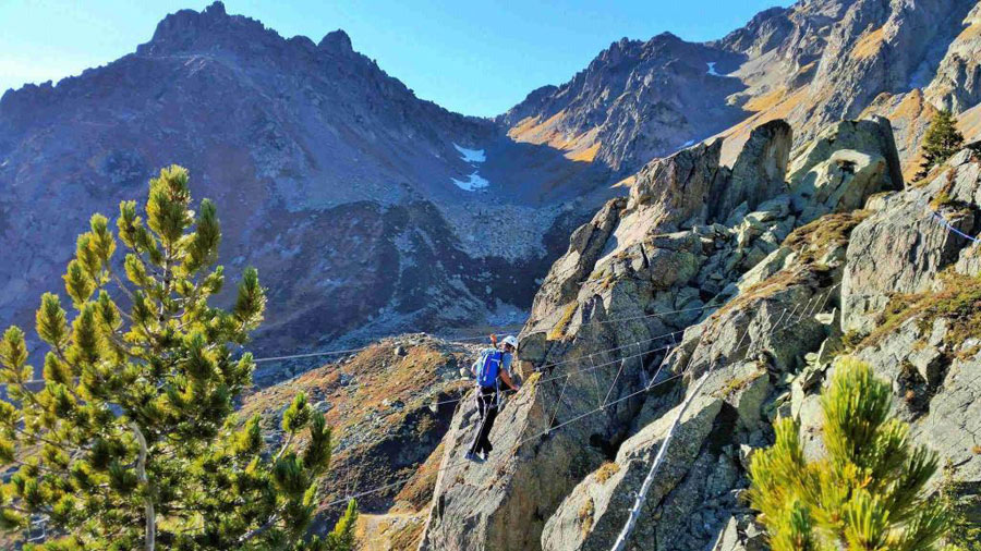 118 Via Ferrata des Evettes Aiguilles Rouges