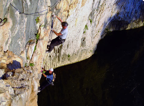 Via Ferrata de la Roque, Virdoule, Saint-Sériès, Hérault, France